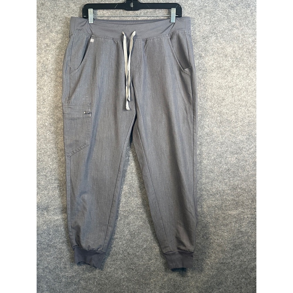 FIGS Zamora Jogger Scrub Pants Womens Medium Petite Heather Gray W18SW2005P